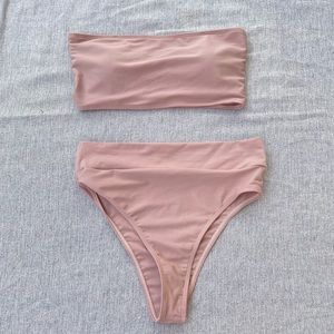 Blush high waisted bikini